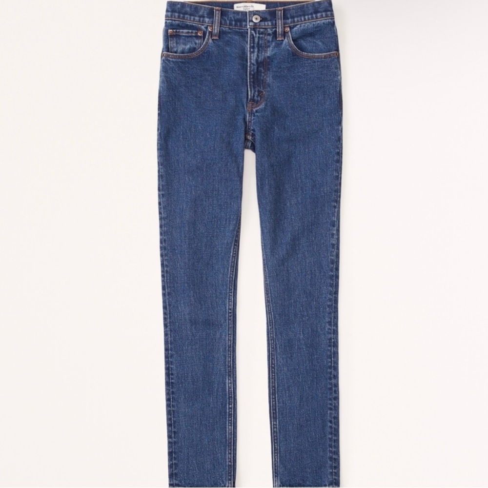 Abercrombie Dark Blue Highrise Skinny Jeans